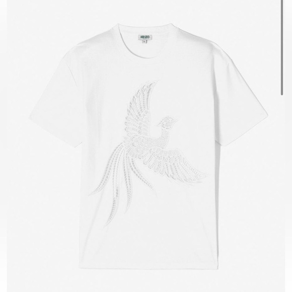 KENZO, Embroidered Flying Phoenix Top 🖤 Size Small - Picture 6 of 8